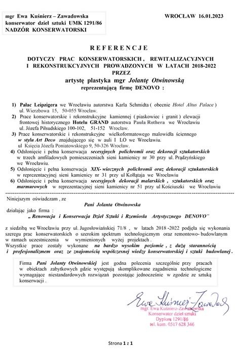 Opinia Ewy Lis
